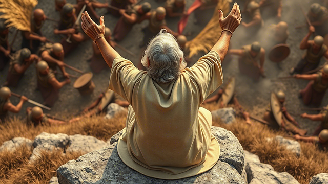 Free ai generated moses prayer illustration