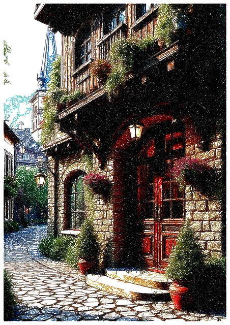 Free Rustic Alleyway illustration and picture