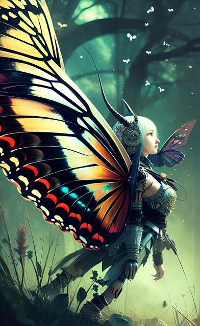 Free Ai Butterfly illustration and picture
