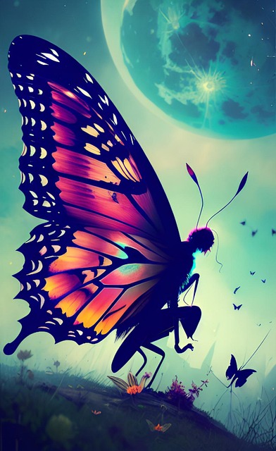 Free Ai Butterfly illustration and picture