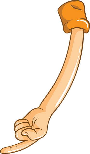 Free direction pointing turning illustration
