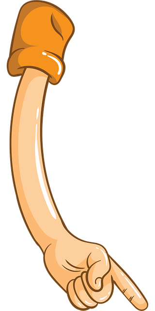 Free direction pointing turning vector