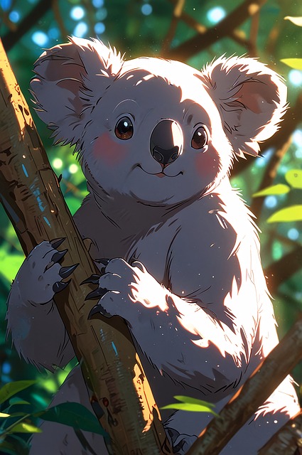 Free ai generated koala animal illustration