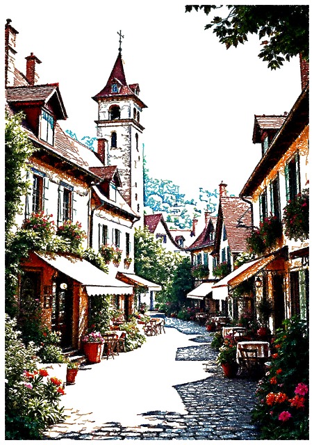 Free Village Cobblestone illustration and picture