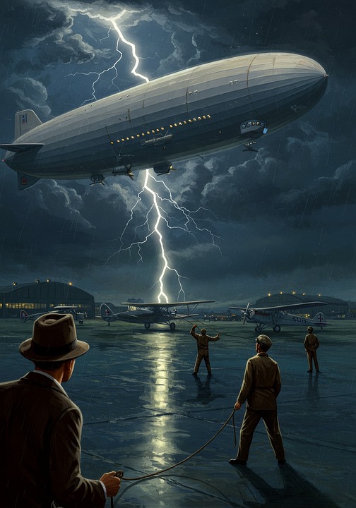 Download Zeppelin, Airship, Blimp. Royalty-Free Stock Illustration ...