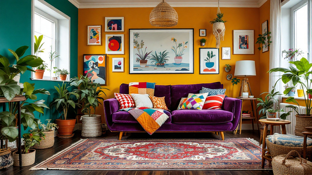 Ai Generert, Stue, Sofa, Interiørdesign