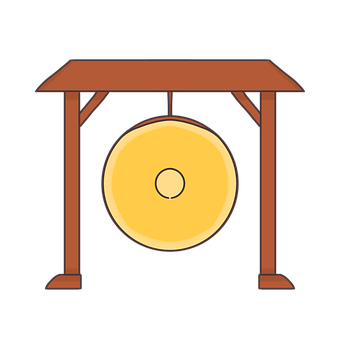 Free Gong Traditional illustration and picture