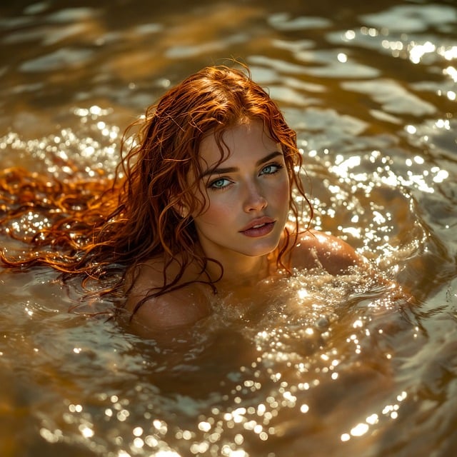 Vrouw, Rivier, Natuur, Water, Zwemmen