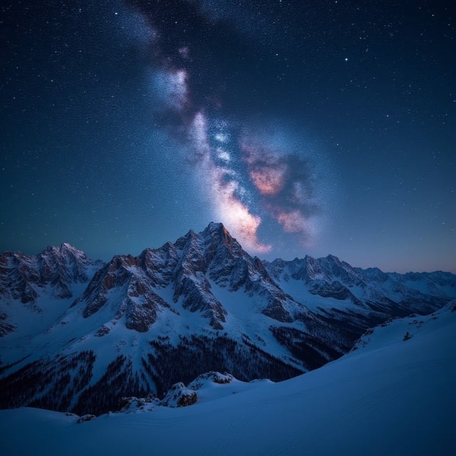 Free Mountains Snow illustration and picture