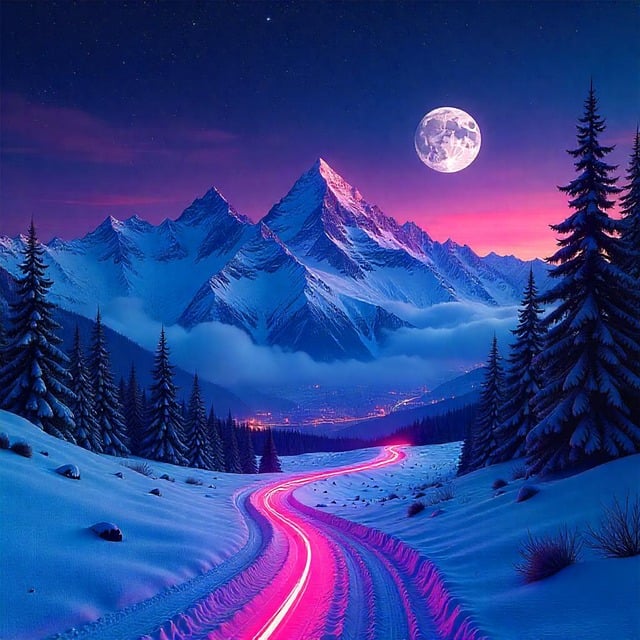 Free Mountains Snow illustration and picture