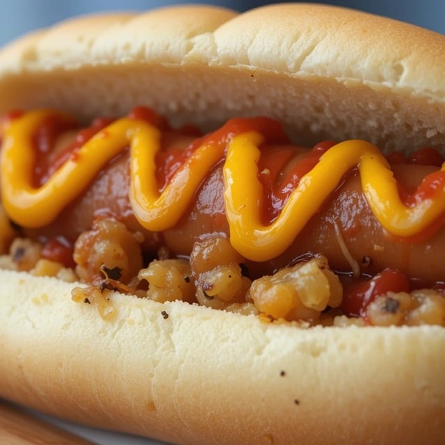 Ai Generert, Hotdog, Mat, Sennep