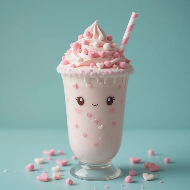 Ai Generert, Milkshake, Dessert, Mat