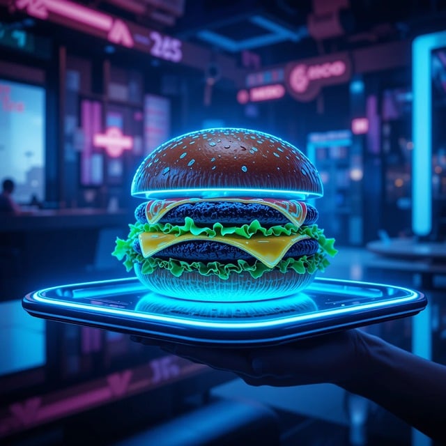 Ai Generert, Burger, Hamburger, Mat