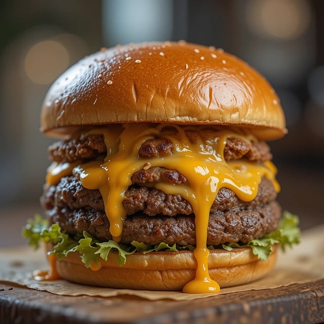 Free ai generated cheeseburger burger illustration