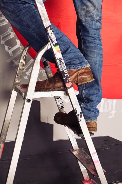 Free Stepladder Man photo and picture