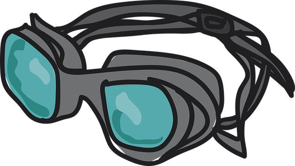 Baden, Brille, Schwimmbad, Sommer
