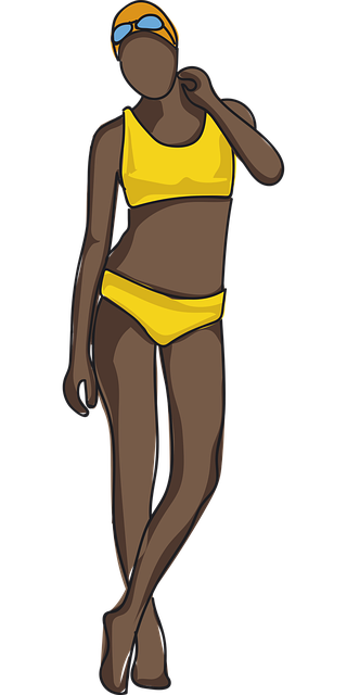 Frau, Modell, Bikini, Badeanzug, Mode