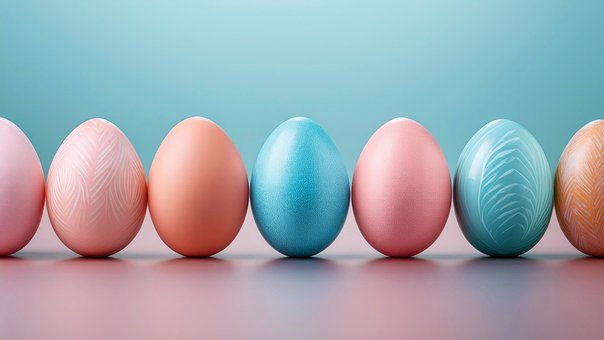Ostereier, Eier, Ostern, Frühling