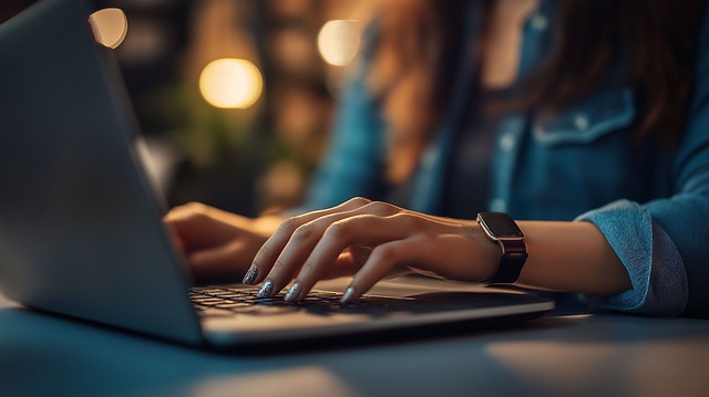 Download Laptop, Typing, Woman. Royalty-Free Stock Illustration Image ...