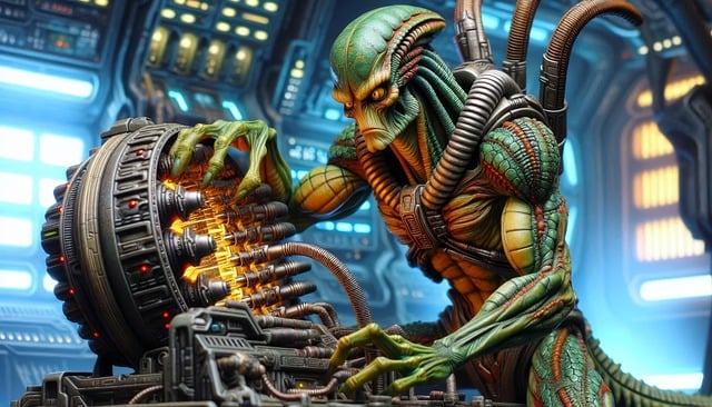 Free ai generated alien ufo illustration