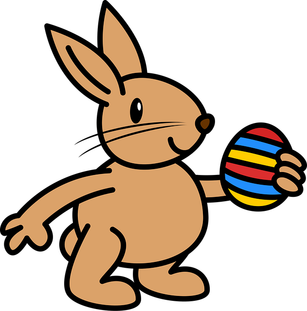 Free easter colorful egg vector