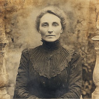 Retrato, Victoriano, Textura, Clásico