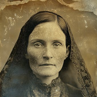 Vdo, Retrato, Victoriano, Luto, Textura