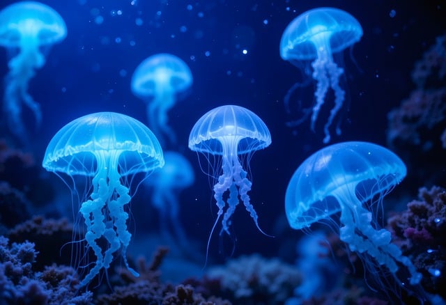 Free ai generated jellyfish ocean illustration