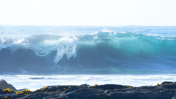 Bølger, Hav, Ocean, Vand, Marine, Strand