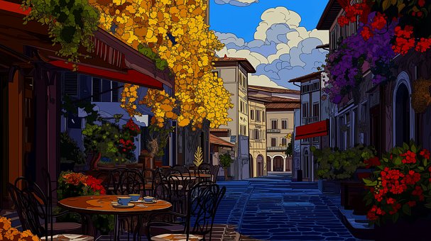 Free Cozy Café illustration and picture