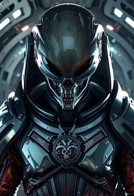 Free ai generated alien future illustration
