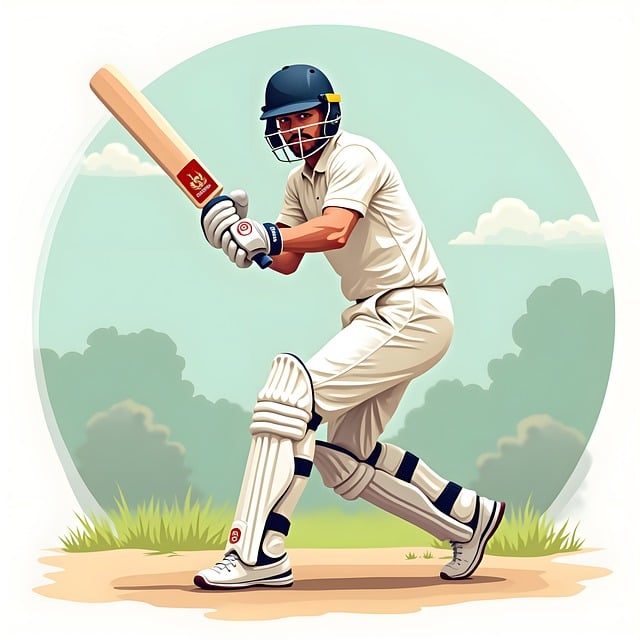 Free ai generated man cricket illustration