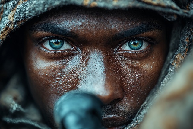 Free ai generated soldier survival illustration