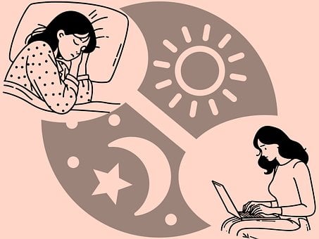 Biorritmo, Relógio, Dorme, Desperto