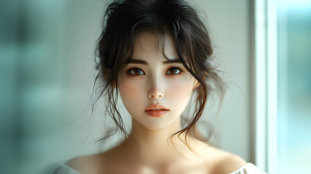 Free ai generated woman natural beauty illustration