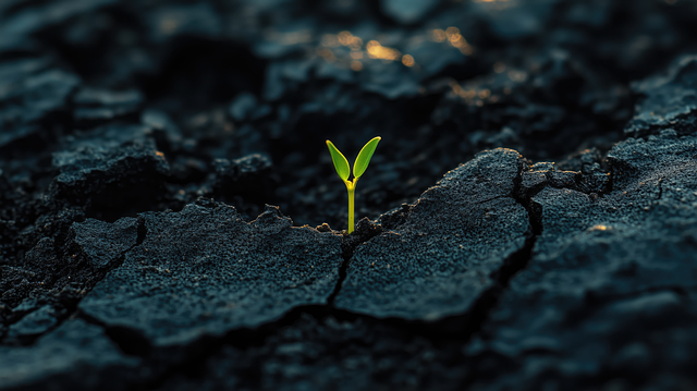 Free sprout new life resilience illustration