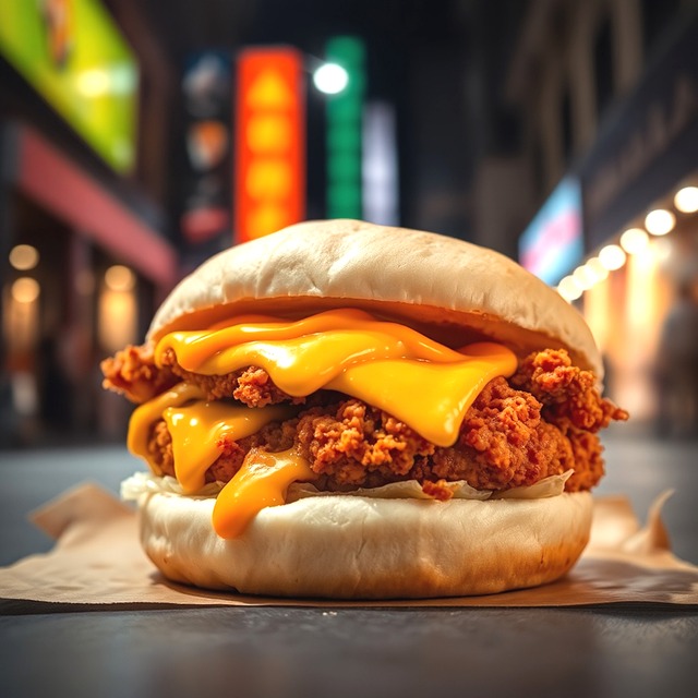 Free Hamburger Cheeseburger illustration and picture