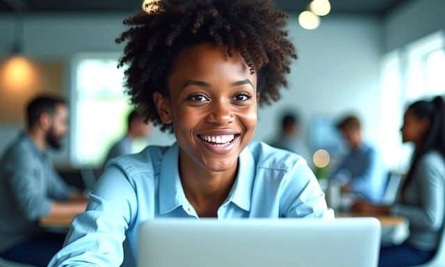 Free Smile With Office Business illustration and picture