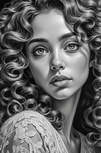 Free ai generated woman face illustration