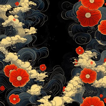 Free Korean Art Flowers illustration and picture