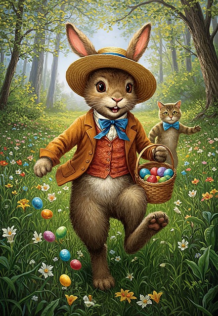 Ai Generado, Conejo De Pascua