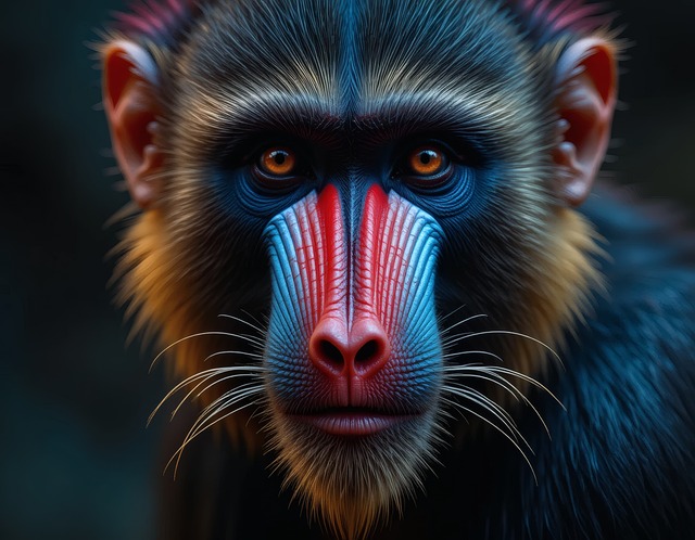 Free ai generated monkey baboon illustration