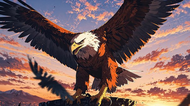 Águila, Vuelo, Vista, Visión, Poderoso
