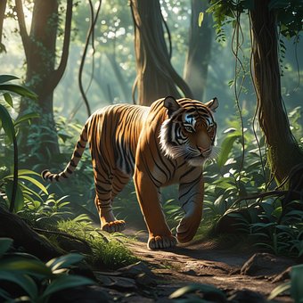 Free Ai Generated Tiger illustration and picture