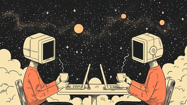 Free ai generated tv screen illustration