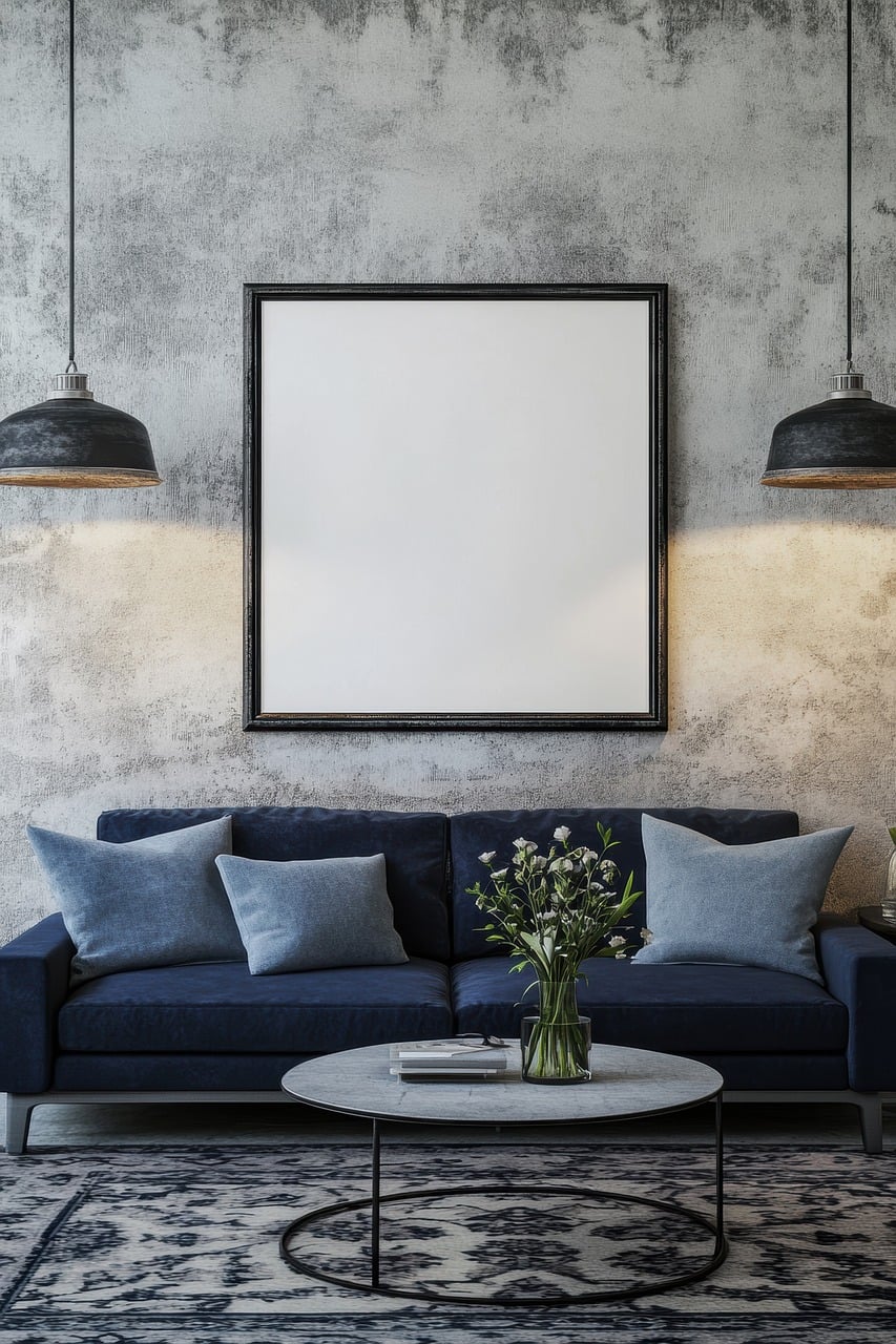 Living Room Poster Mockup Modern - Free photo on Pixabay
