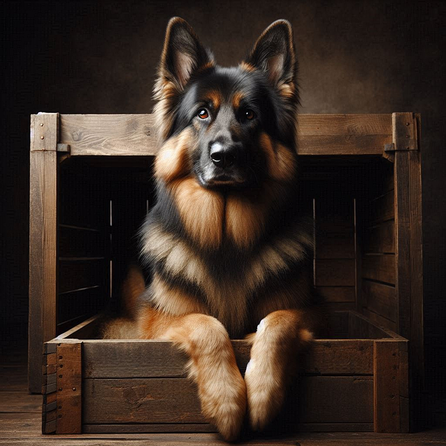 Free ai generated dog shepherd dog illustration