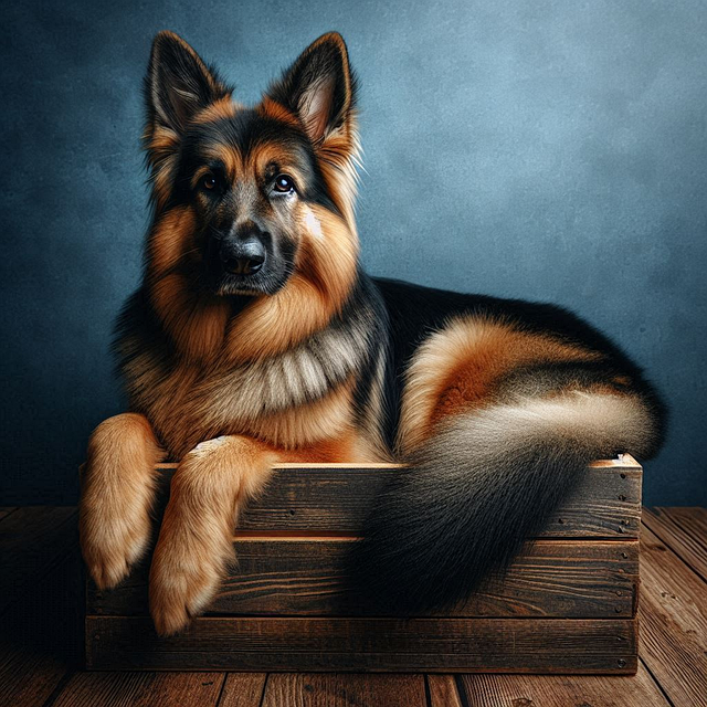 Free ai generated dog shepherd dog illustration