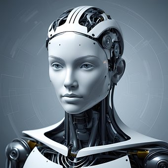 Zukunft, Roboter, Technologie, Gehirn