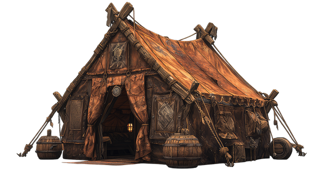 Free ai generated tent tribal tent illustration